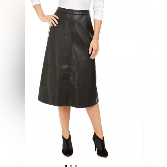 Alfani Dresses & Skirts - Alfani  Faux Leather A-Line Skirt | size 8|
